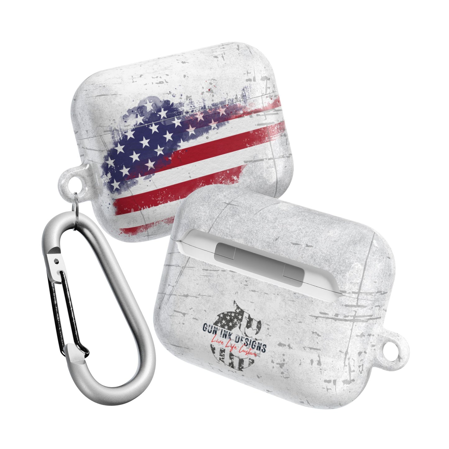 AirPod Cases - American Flag distressed