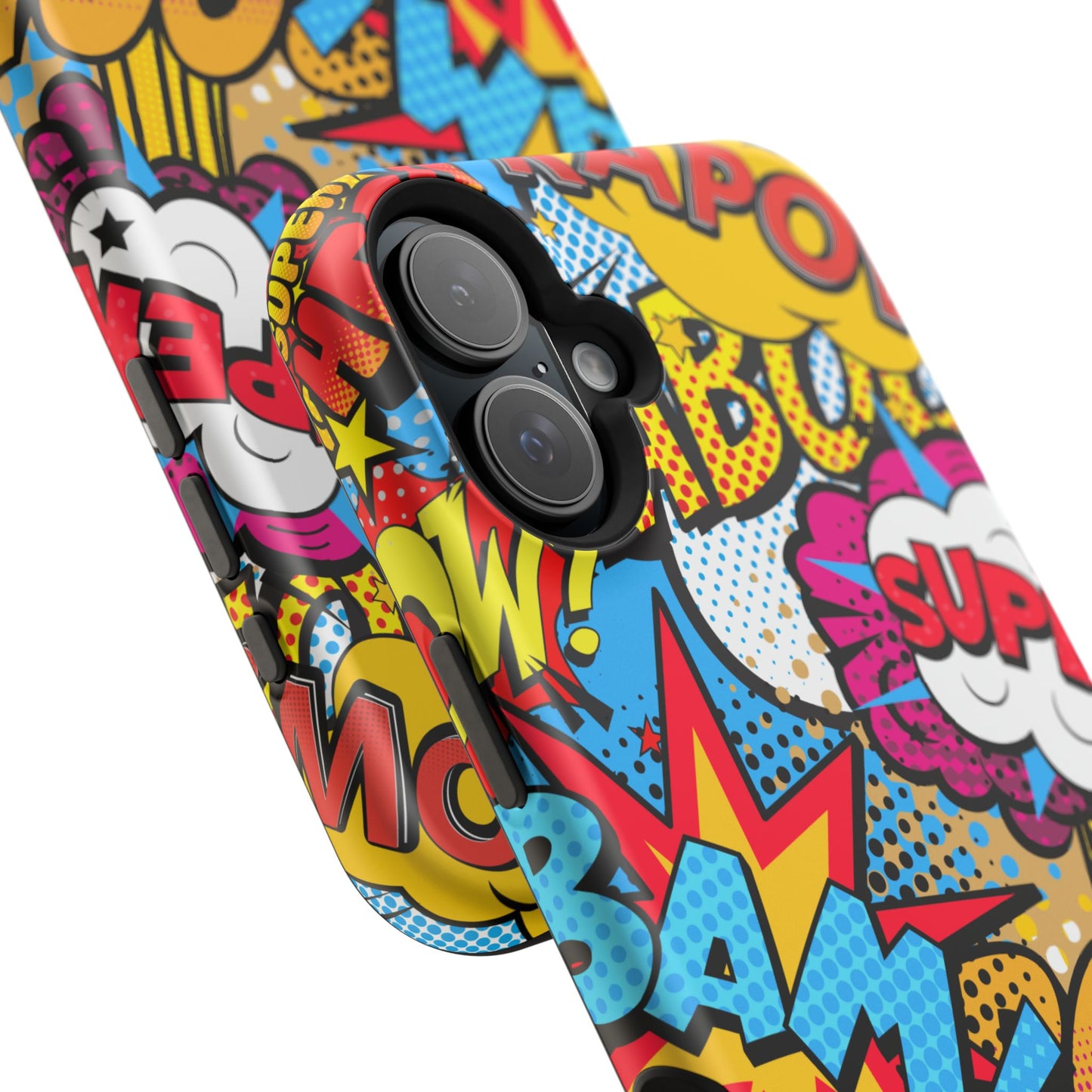 Comic Book Pop Art Phone Case - Magnetic Tough Cases for Superhero Lovers, Fun and Colorful Cell Cover