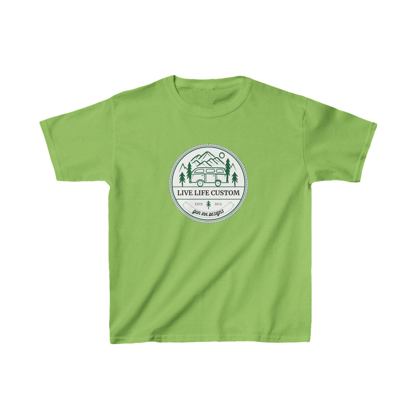 Kids Heavy Cotton™ Tee - Circle Van