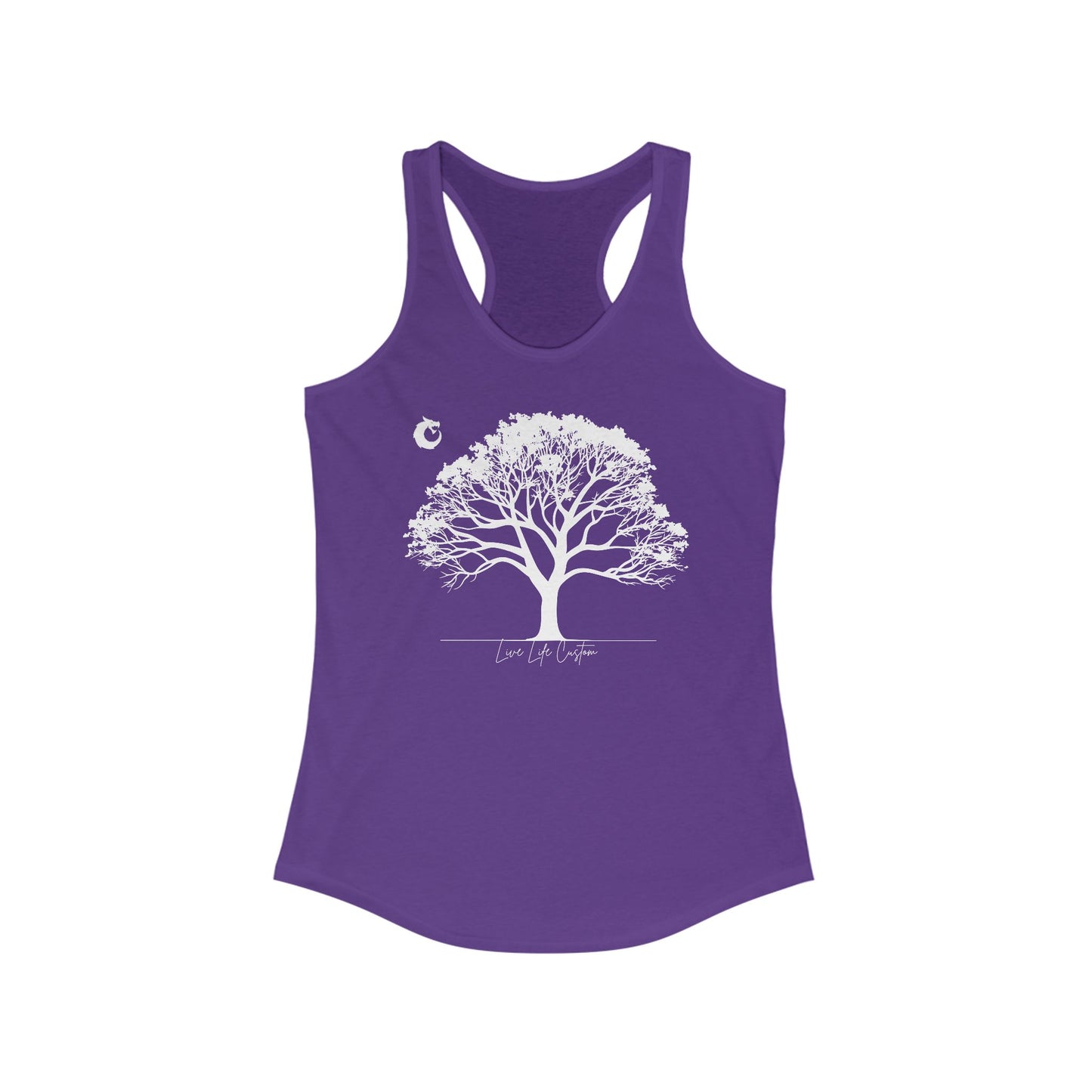 Women's Ideal Racerback Tank - White Tree