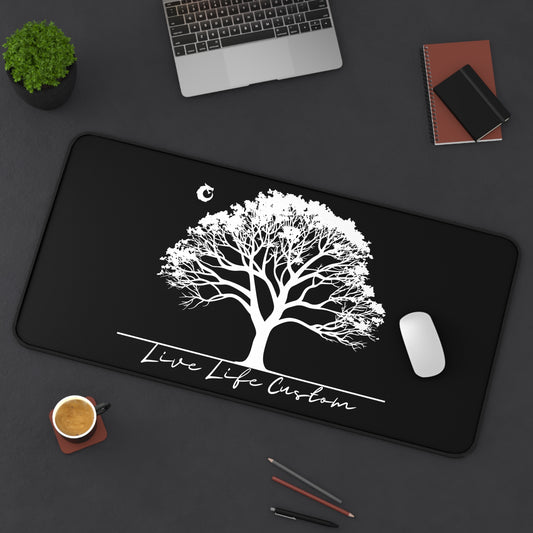 Desk Mat - White Tree