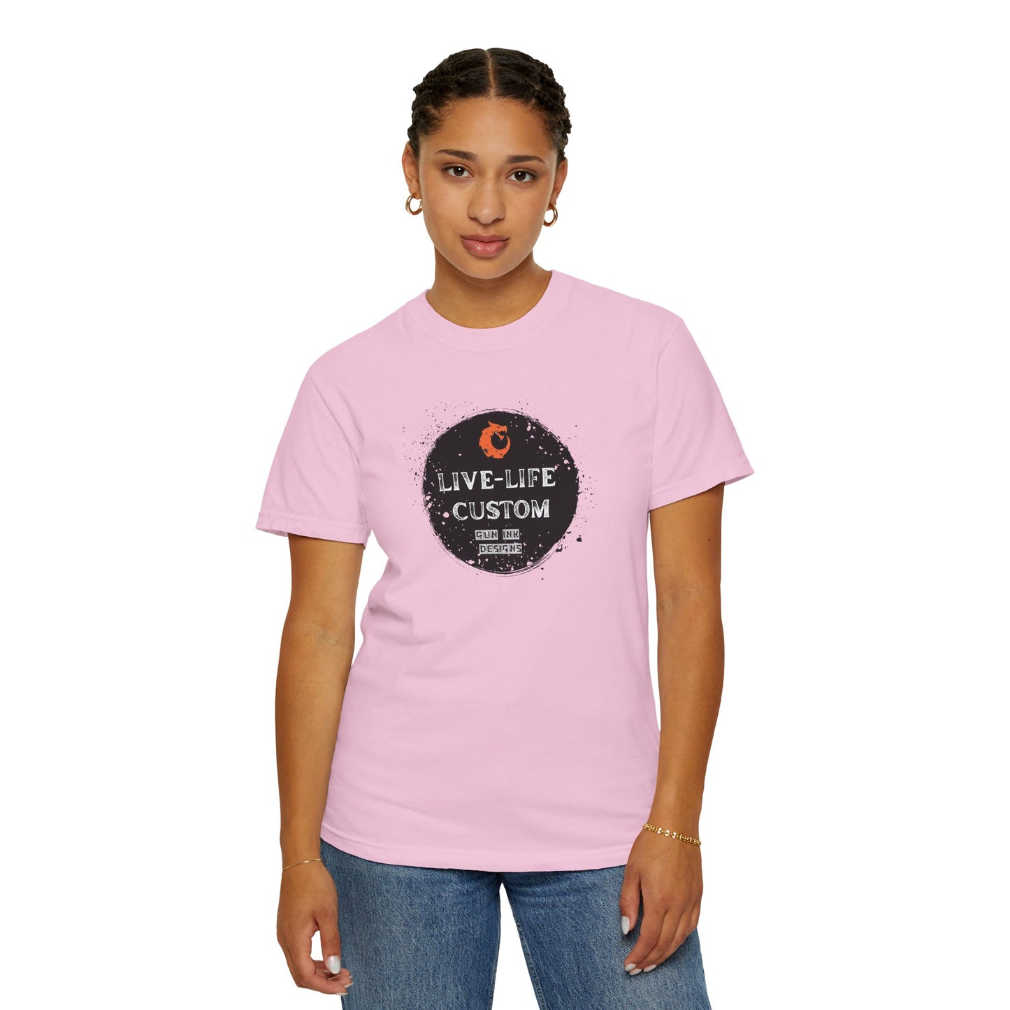 Garment-Dyed T-shirt - Black Circle