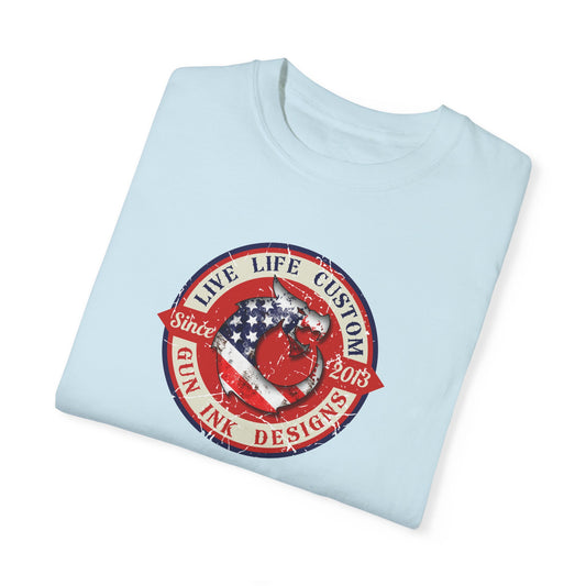 Garment-Dyed T-shirt - LLC Red Circle