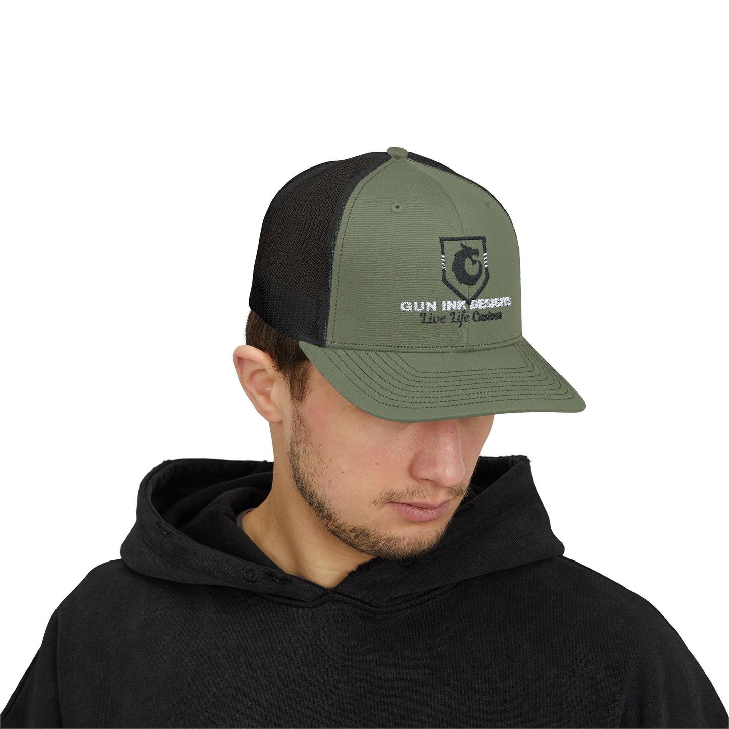 Snapback Trucker Cap - Dragon Badge