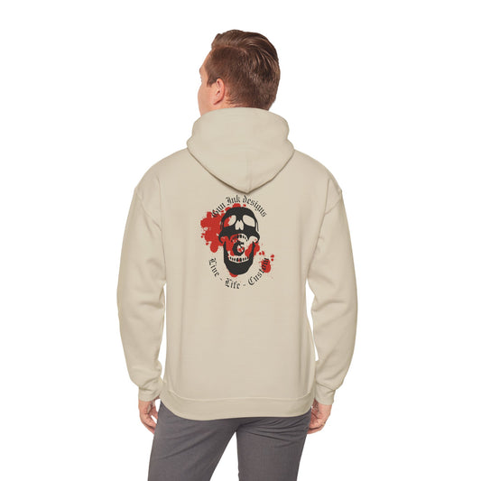 Heavy Blend™ Hooded Sweatshirt - GID Skull