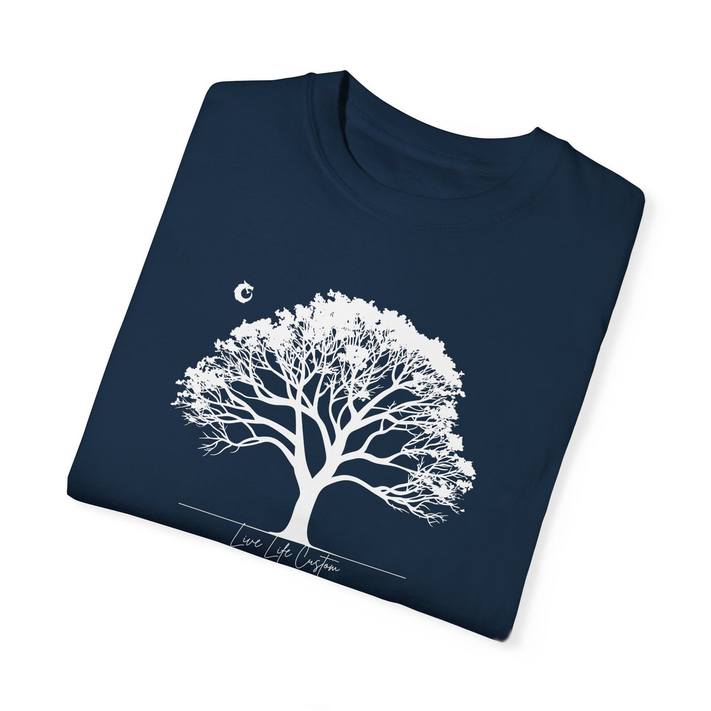 Garment-Dyed T-shirt - White Tree