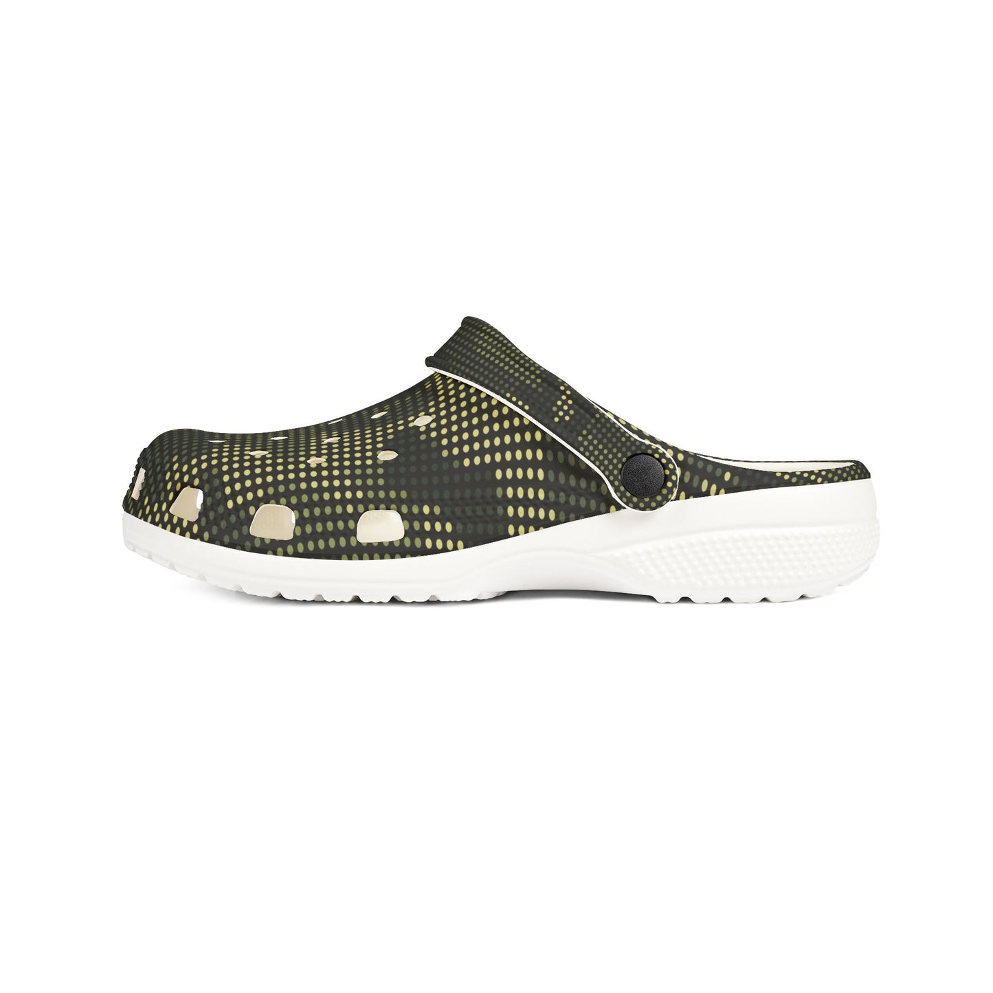 Trendy EVA Foam Rubber Clogs - Dark Green dot camo