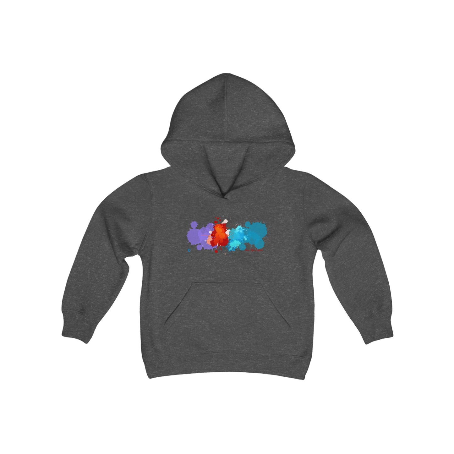 Youth Heavy Blend Hooded Sweatshirt - A Splash of Color