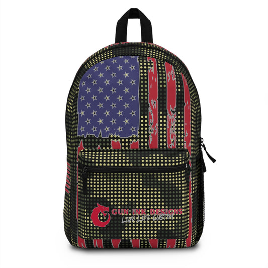 Backpack - American Flag w/ green Camo