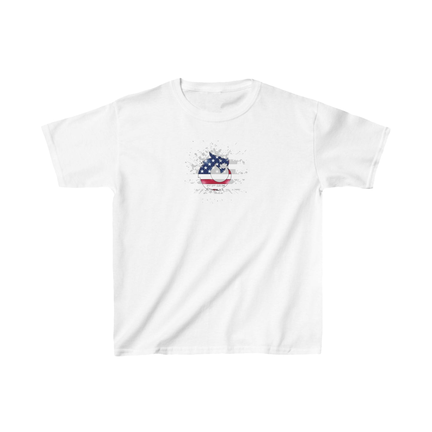 Kids Heavy Cotton™ Tee - Gray Flag Dragon