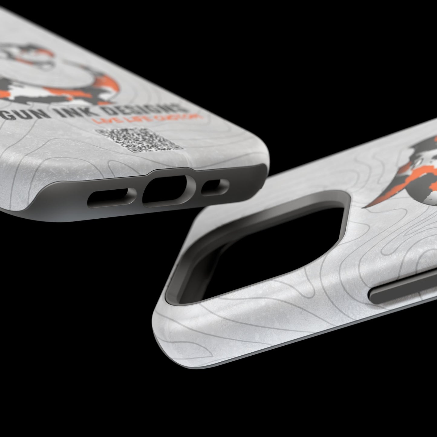 Magnetic Tough Cases - Topo QR code