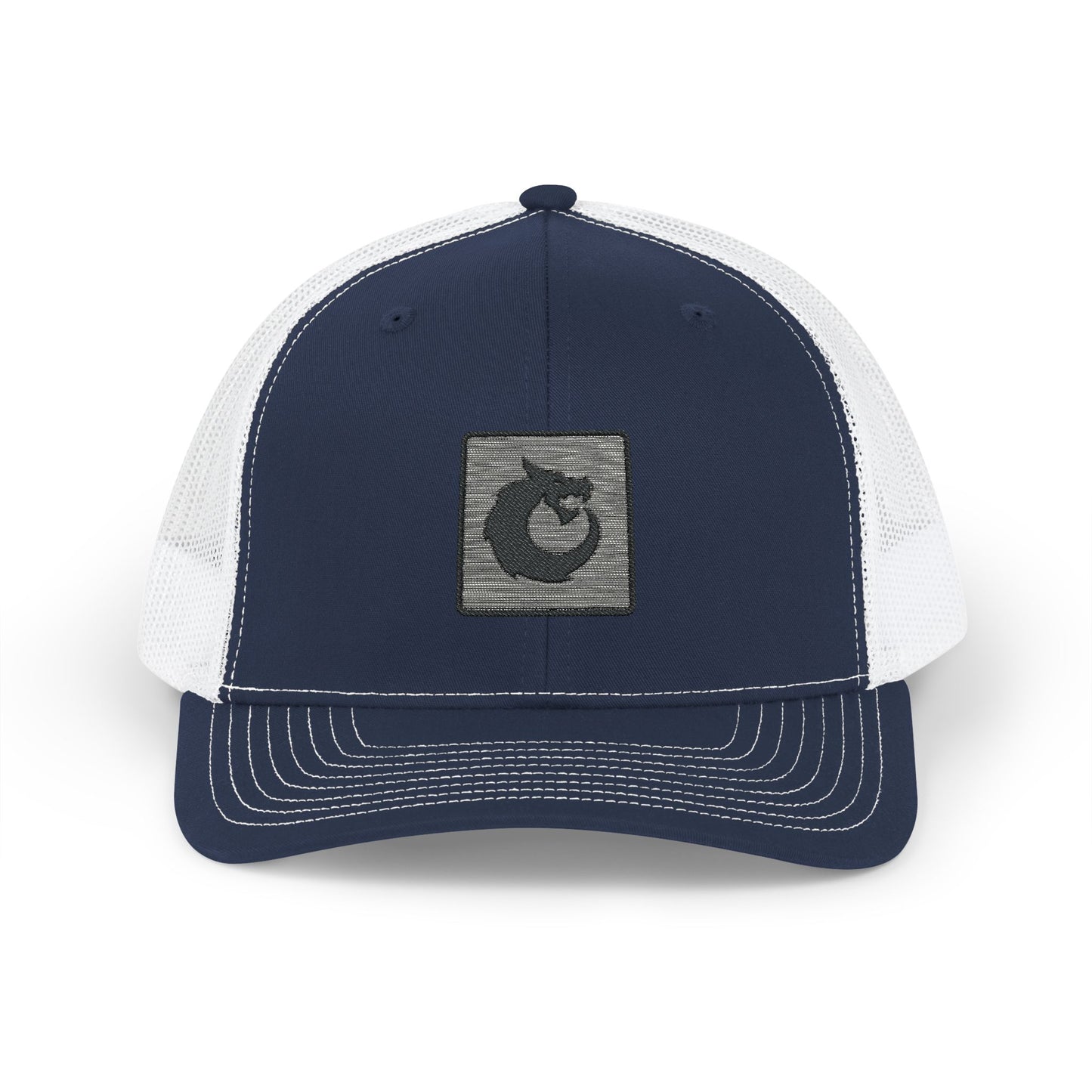 Snapback Trucker Cap - Black Dragon Patch