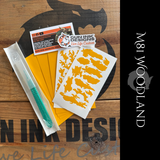 Vinyl Stencils - M81 Woodland style