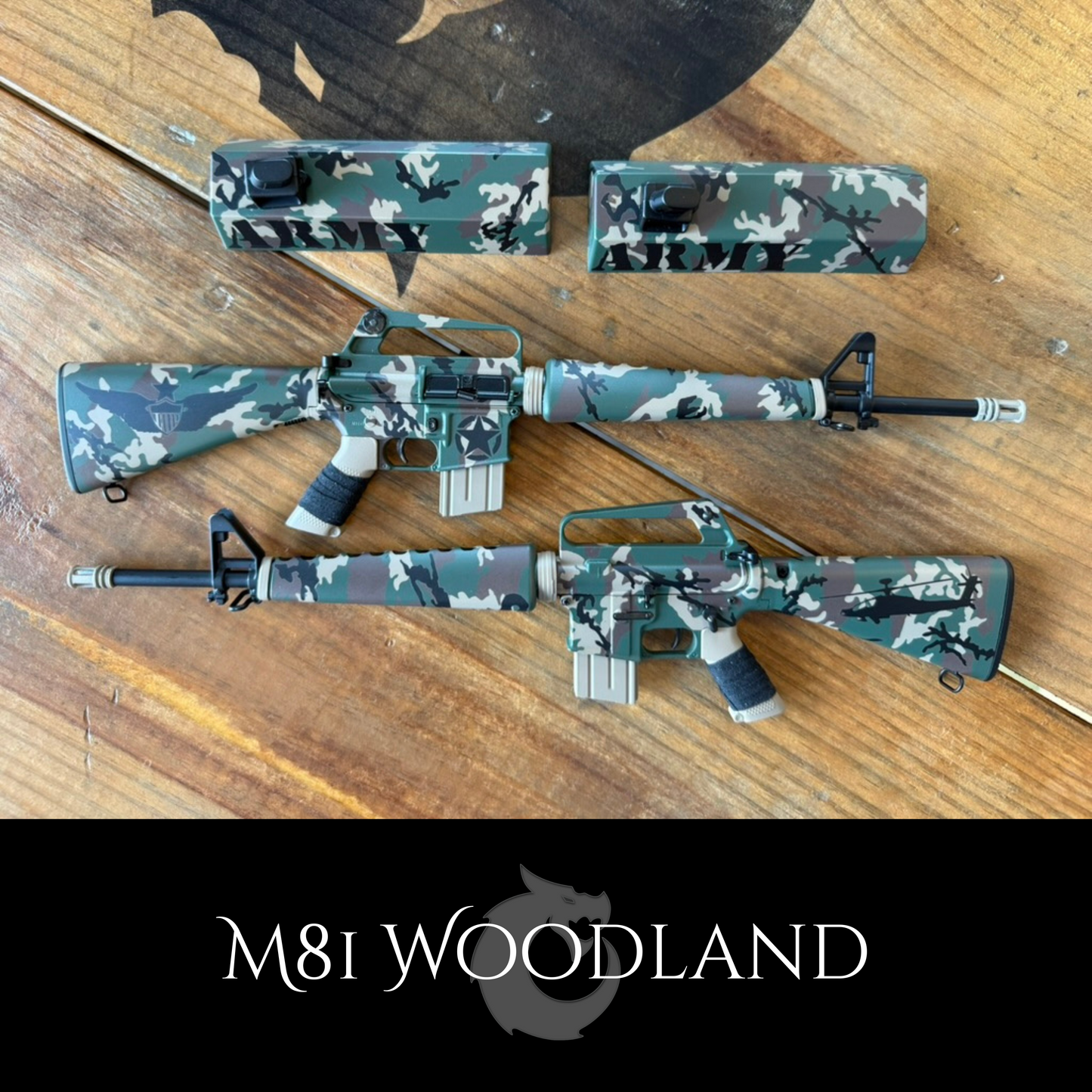 Vinyl Stencils - M81 Woodland style