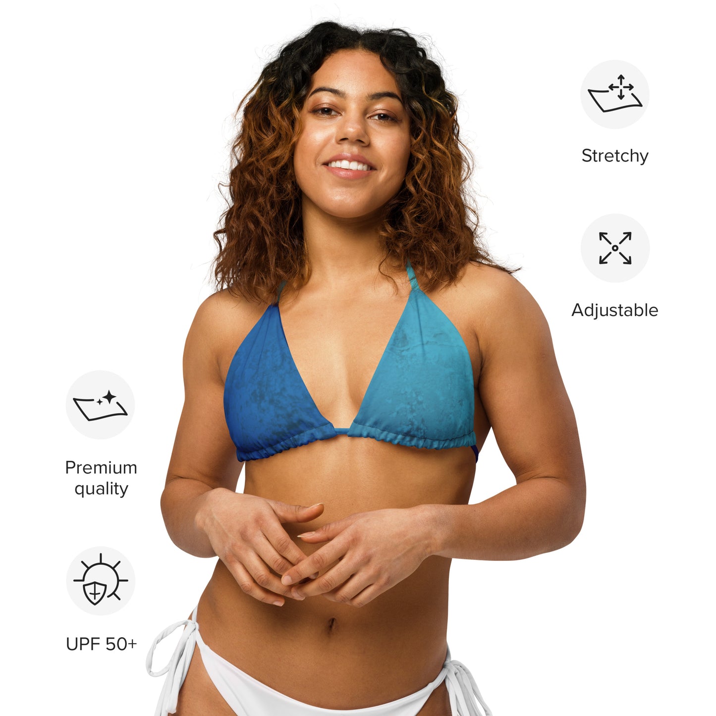 Bikini top - Beautiful Blue
