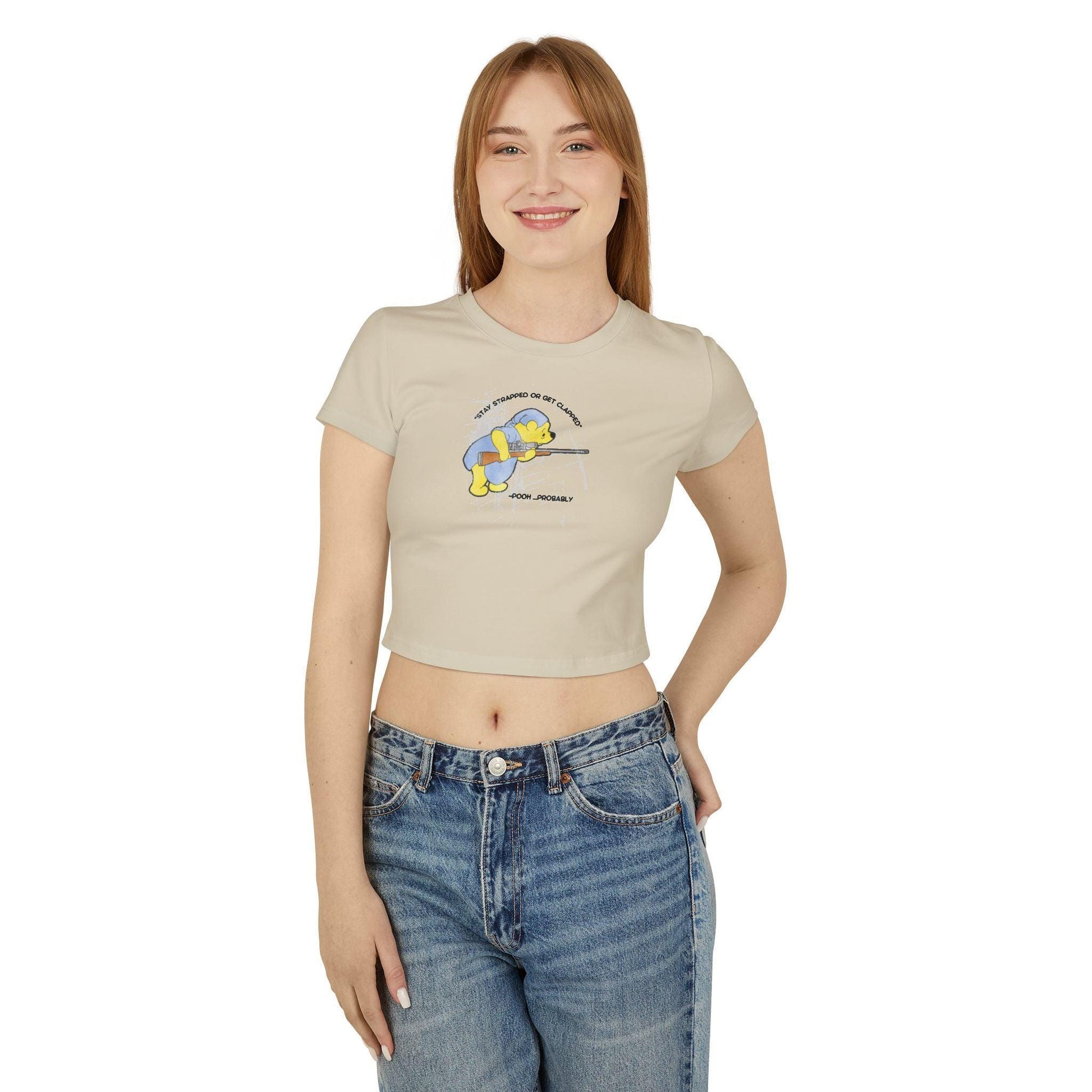 Women&#39;s Baby Tee - Stay Strapped