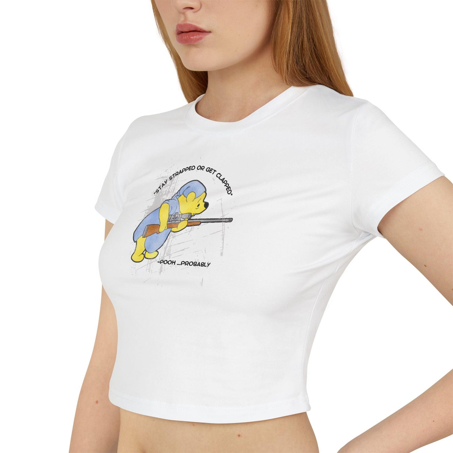 Women&#39;s Baby Tee - Stay Strapped