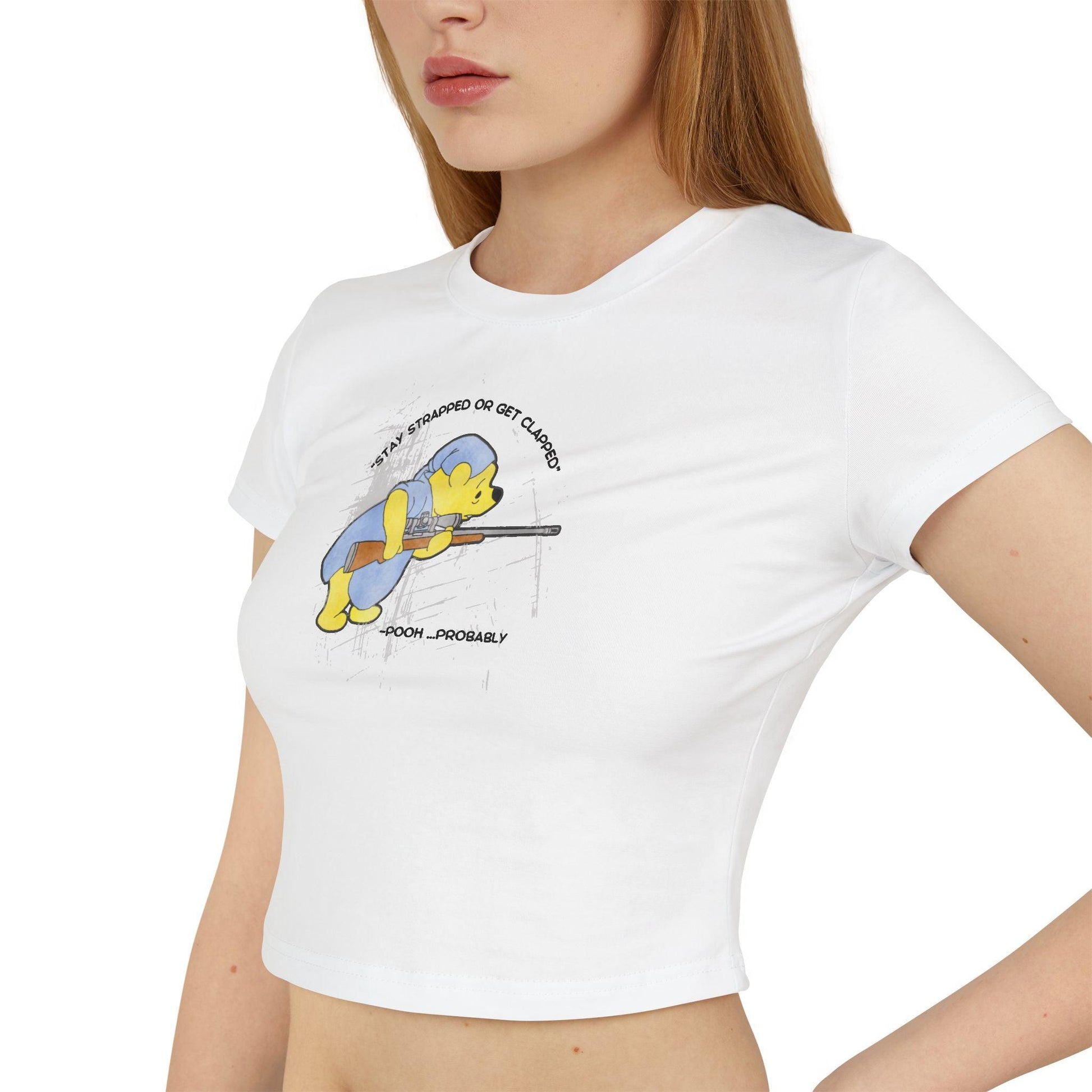 Women&#39;s Baby Tee - Stay Strapped