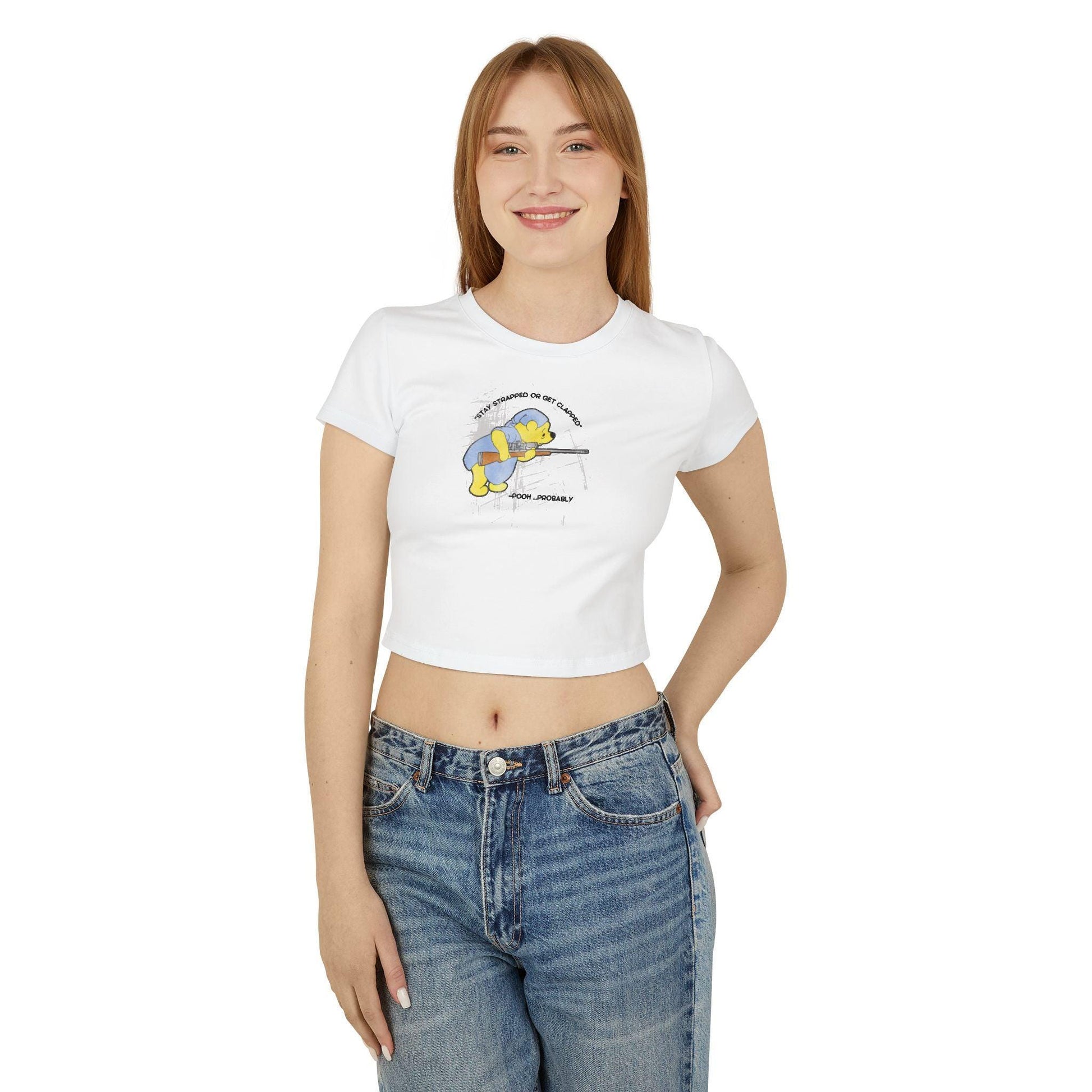 Women&#39;s Baby Tee - Stay Strapped